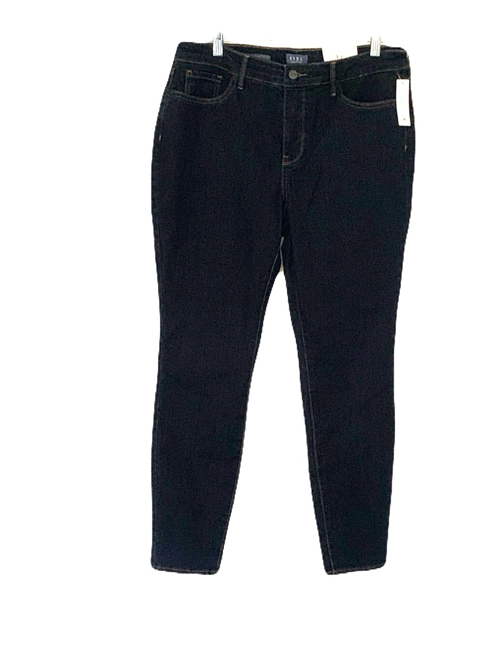 NEW NYDJ Size 12 Dark Wash Skinny Lift + Tuck Deep Blue Denim Casual Jeans